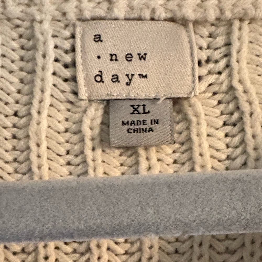 a new day Cream Ribbed Crew Neck Sweater - Picture 2 of 4